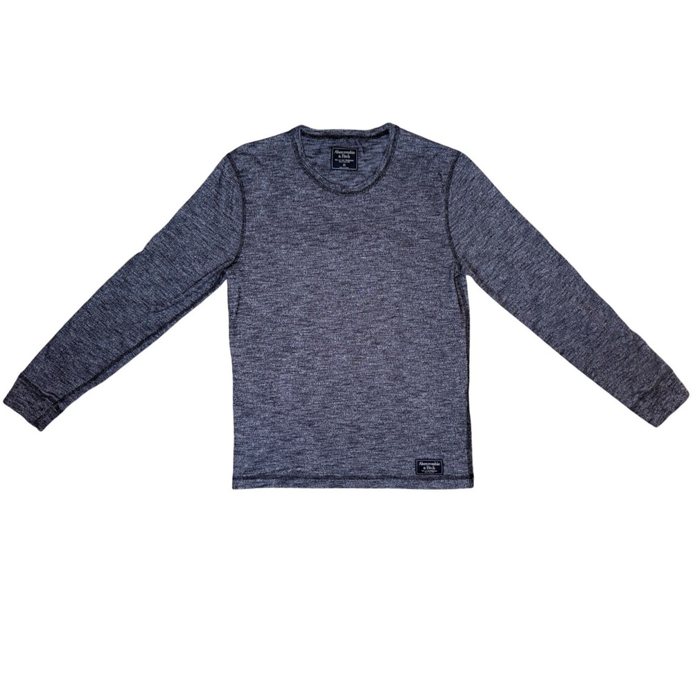 Abercrombie & Fitch Men's XS Gray Long Sleeve Crewneck Shirt